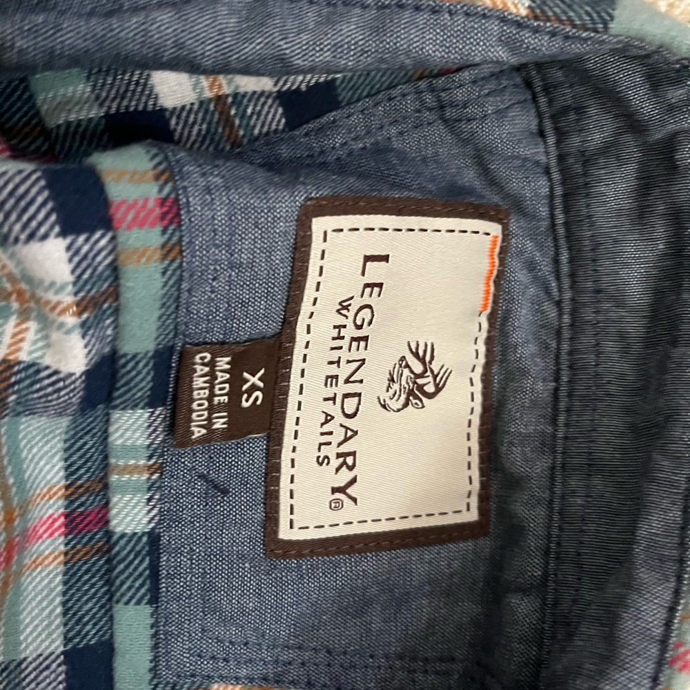 Legendary Whitetails Plaid Button-Up Shirt